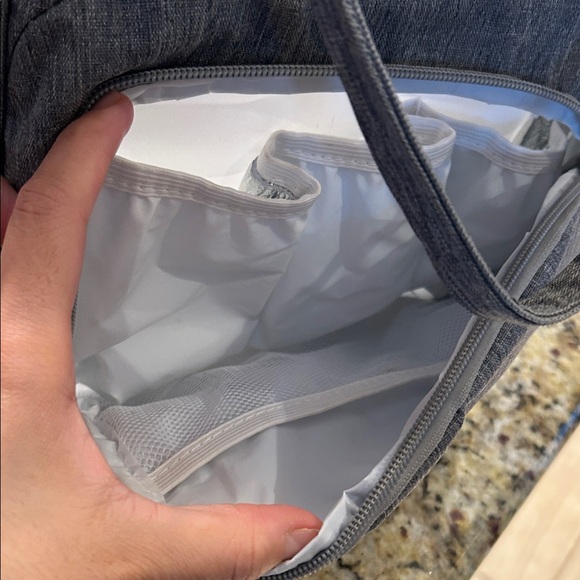 Gray small baby diaper Bag with packets compartments - Picture 5 of 8